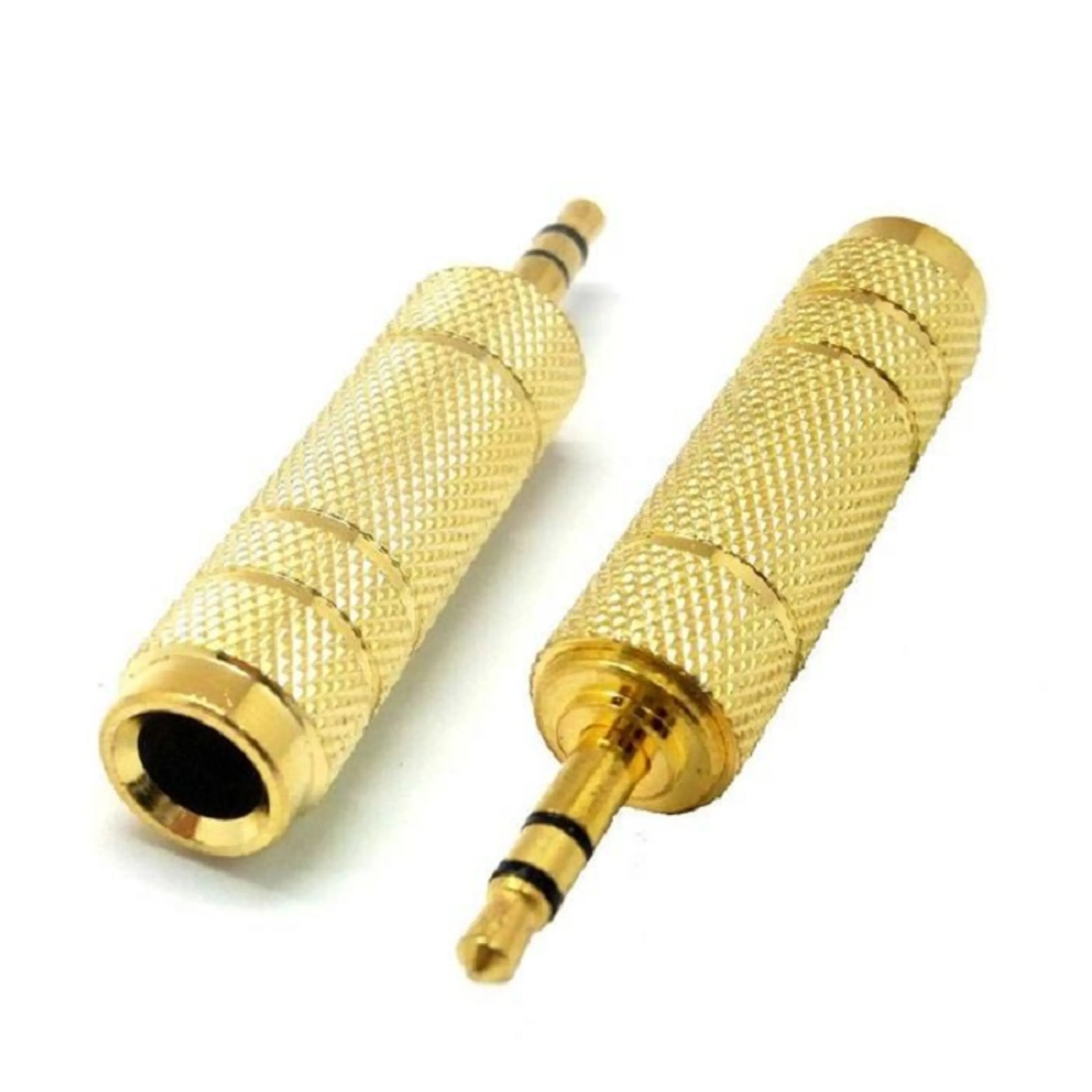 مبدل جک 6.3 میلی متری به جک 3.5 میلی متری مدل GOLD | شناسه کالا KT-9911193